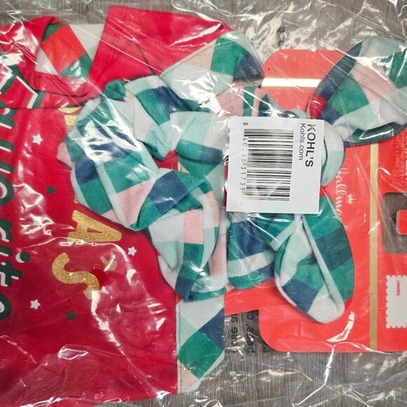 Hallmark Pets Santa's Favorite Furball  Tie 2-piece Set, Size: Large/XL NWT - Picture 2 of 3
